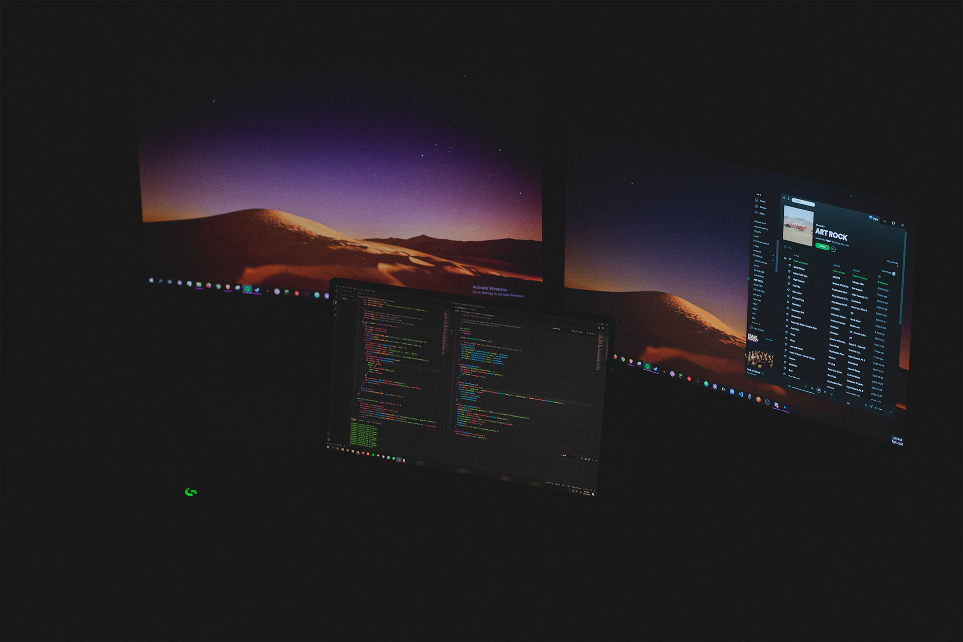 Background of screen
